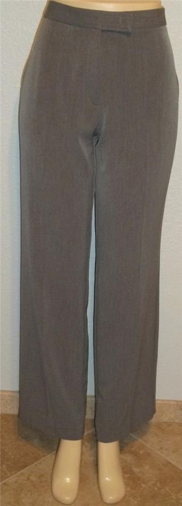 Sag Harbor Stretch 8 Medium M Gray Rayon Blend Career Dress Pants