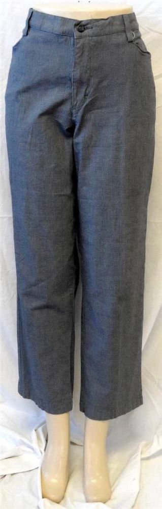 Lee At the Waist 16 XL Short Business Career Casual Gray Plaid Pants