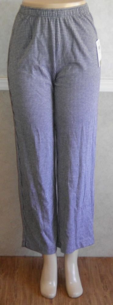 NEW Cathy Daniels Small 4 6 Gray Black Herring Bone Check Classic Career Pants