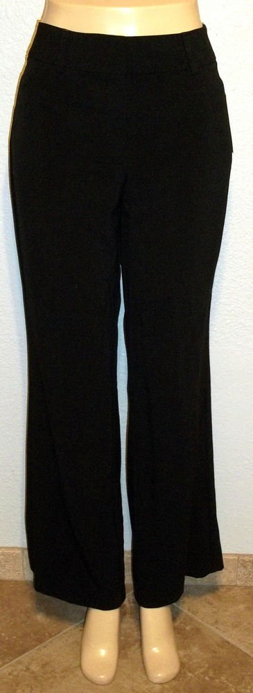 NEW Requirements 8 Average Medium Career Black Mid-rise Relaxed Pants