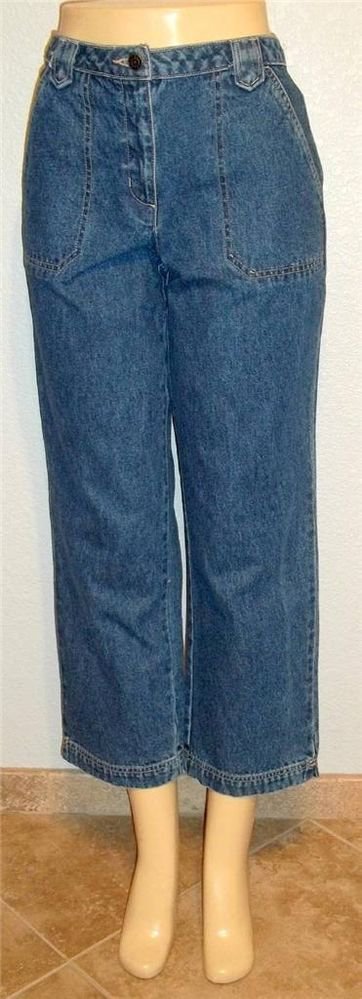 Crazy Horse Liz Claiborne 8 Medium Straight Leg Medium Wash Jeans