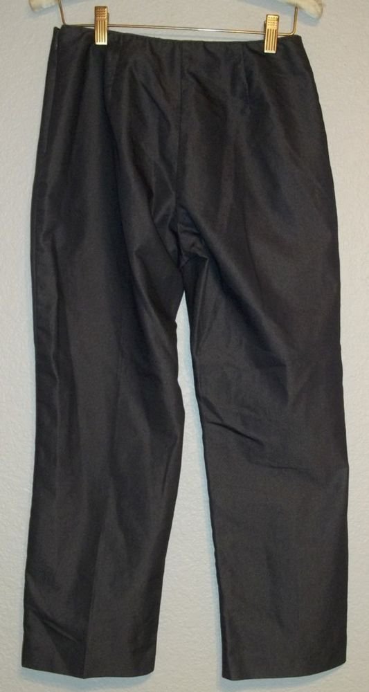 Ann Taylor Petites 4P Charcoal Gray Cotton Blend Career Pants Petite Small PS