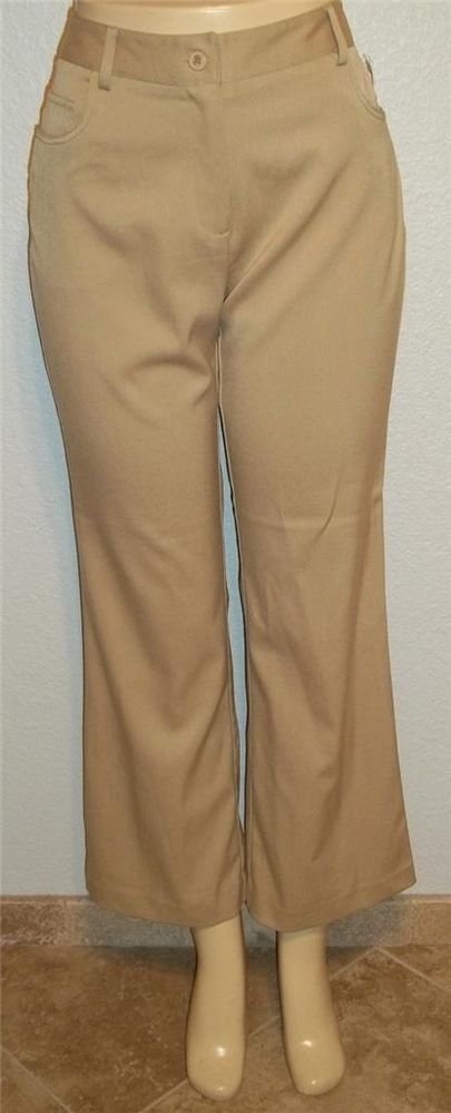 NEW Allen B. Allen Schwartz 8 10 Short Tan Beige 3 Pocket Casual Pants