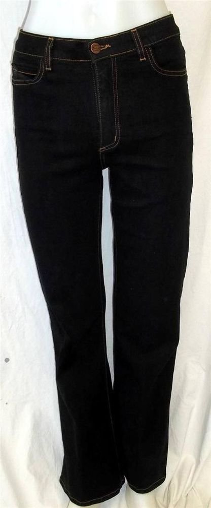 NYDJ Tummy Tuck Jeans 4 Small Dark Denim Wash Classic 5 Pocket Straight Leg