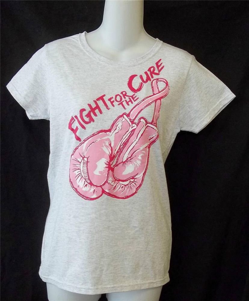 NEW Breast Cancer Gray Pink Boxing Gloves PS 4P 6P SS Classic Teaze T Shirt
