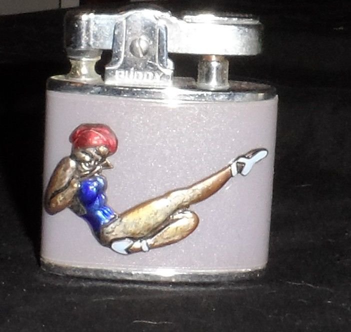 NEW Set 7 Buddy Cigarette Lighters Collectible Pin Up Japan Cold War Era