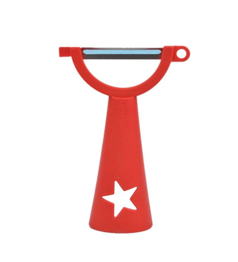 New Tupperware Vegetable Peeler Red Color Plastic