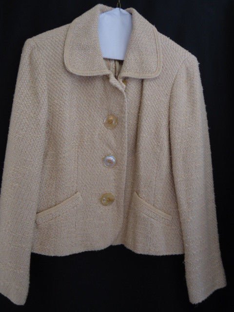 Talbots Tan 8 Blazer Womens Career Fall