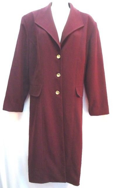 Danny & Nicole 16 Dress Burgundy Career Womens Fall