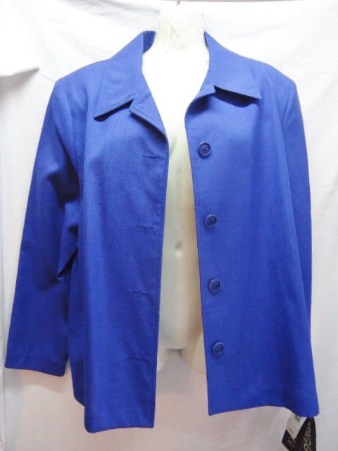 Briggs Large Royal blue New Blazer Jacket Polyester Rayon