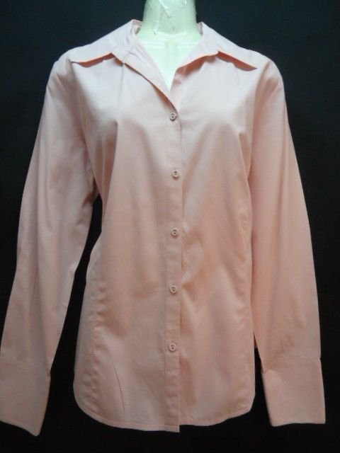 Ann Taylor Loft Shirt Pink 8 Long sleeve