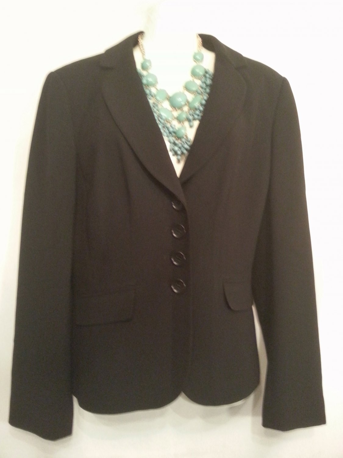 Ann Taylor size 8 Blazer Black Career Lined womens