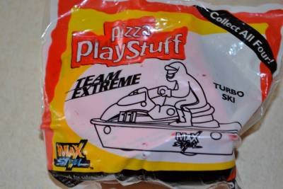 Max Steel Team Extreme Turbo Ski New Unopened 2000 Pizza Hut Play Stuff