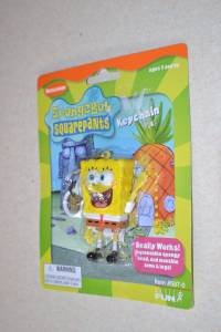 SpongeBob Squarepants Keychain with Backpack Clip New