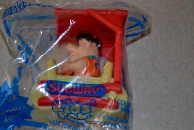 Bouncing Fred Flintmobile Subway Kids Pack New Unopened 1998