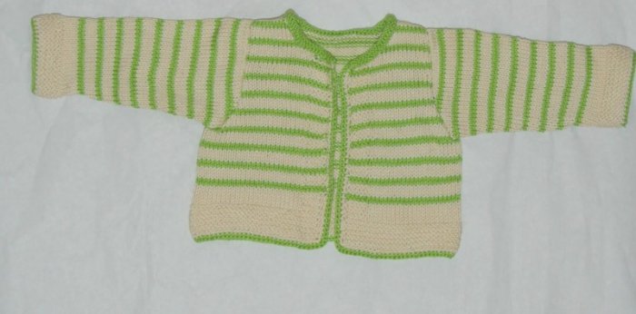 Hand knitted baby jumper
