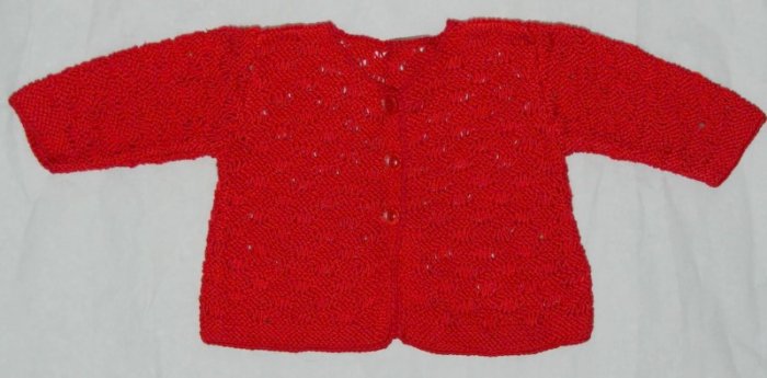 Red baby jacket