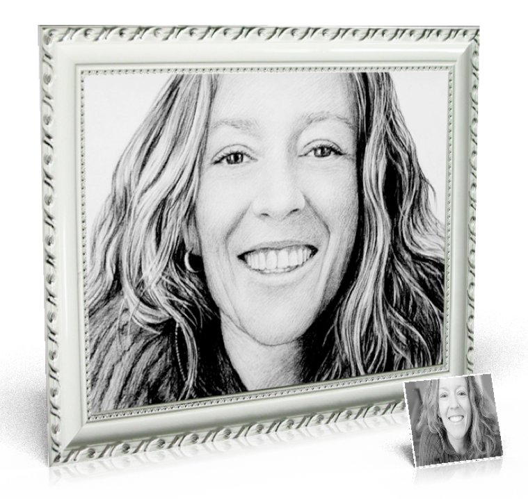 Charcoal Drawing 20x24 inch, 1 person included - Drawings created from photos