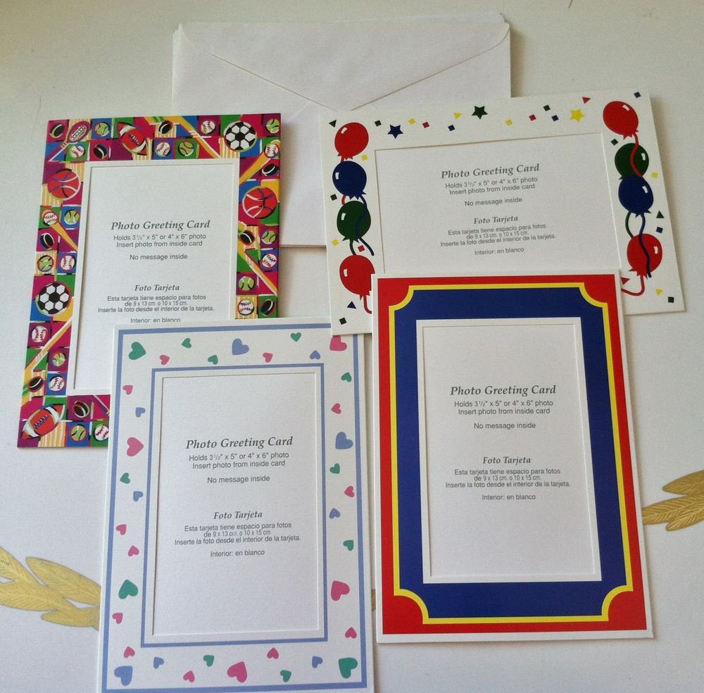 Creative Memories Vintage Four Photo Greeting Cards w/Envelopes Scrapbooking