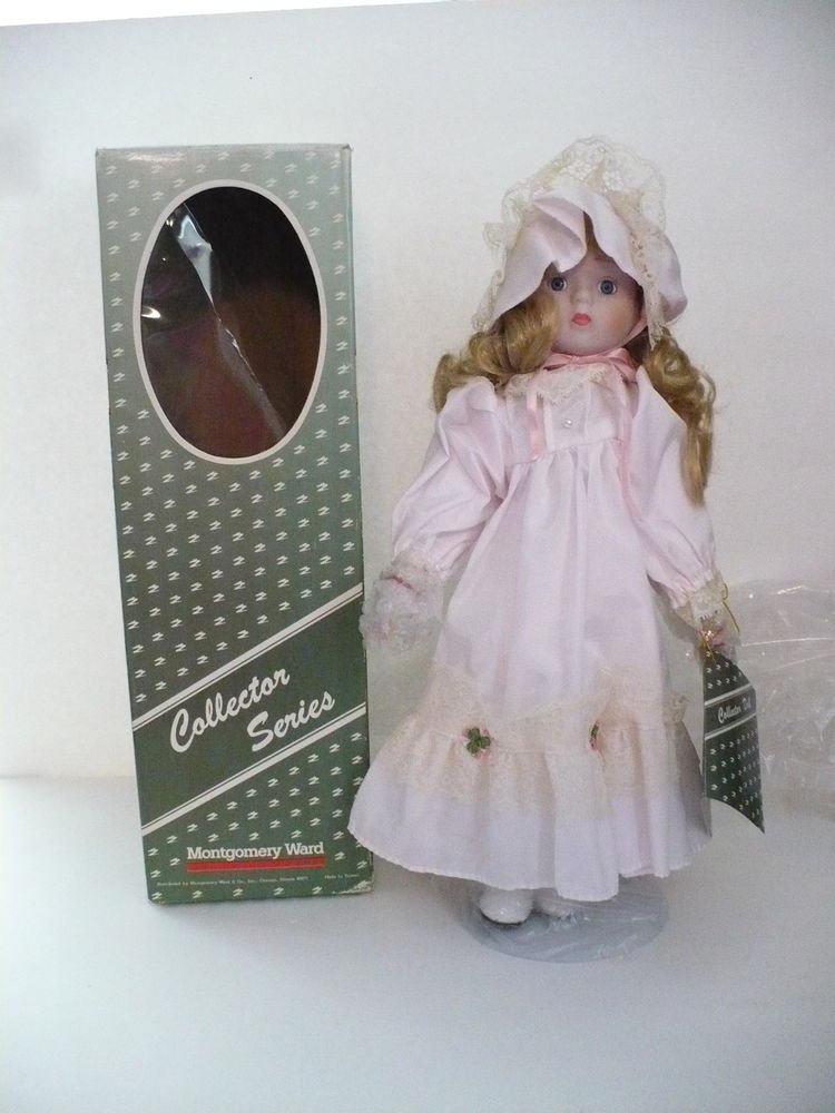 Collectible Porcelain Doll w/Stand