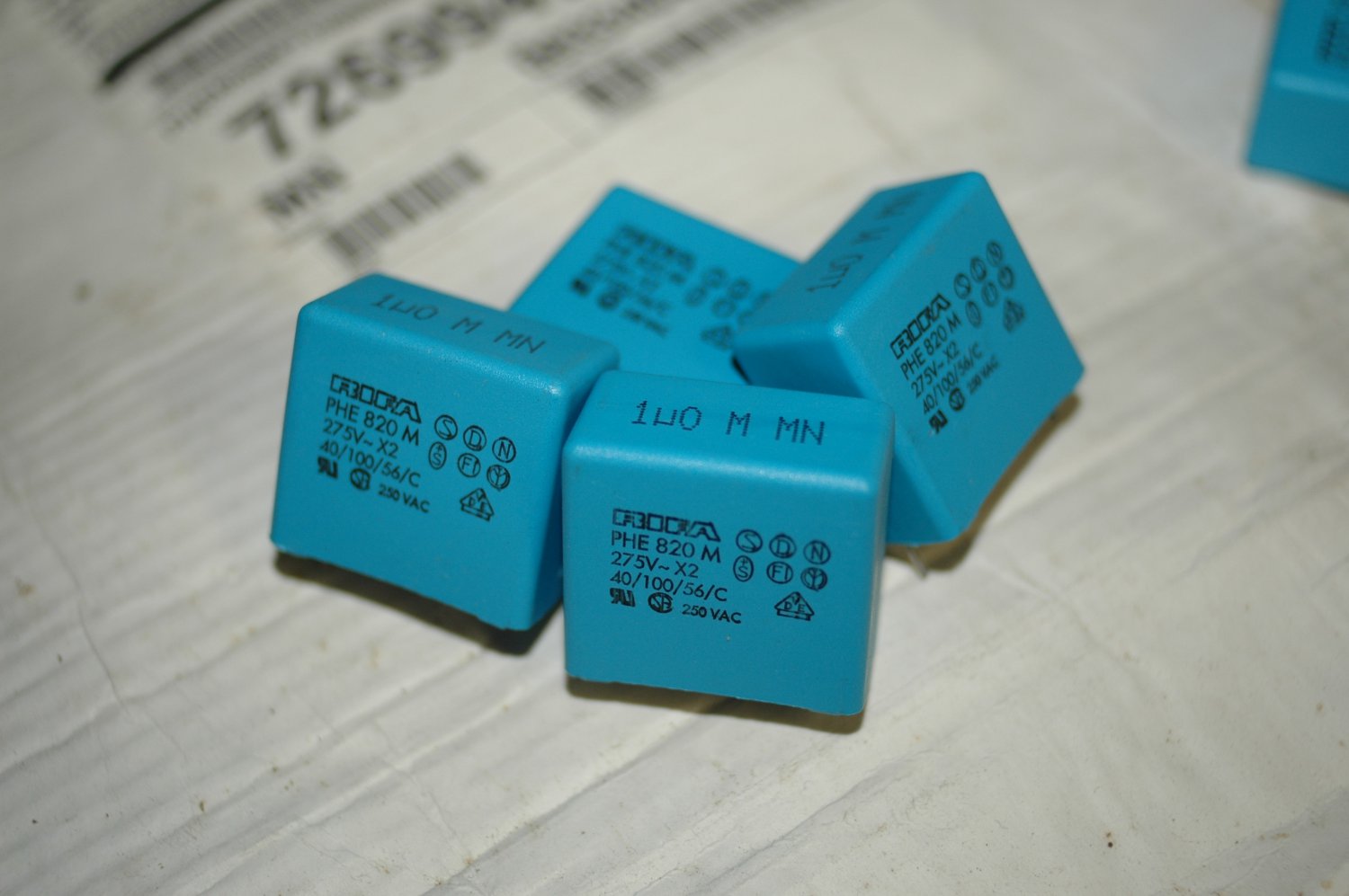 1uF 275VAC MKP RIFA PHE820M 4pcs capacitors