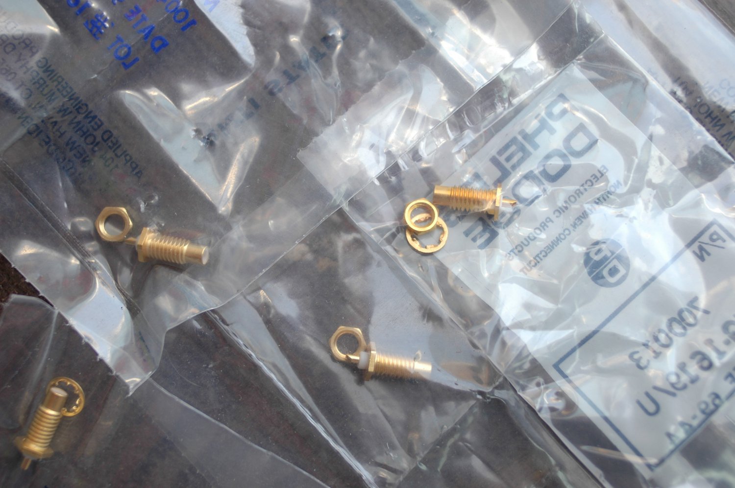 SMB chassis Gold 50 ohms 1pc.