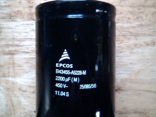 2200uF 450V EPCOS HQ 2pcs capacitors