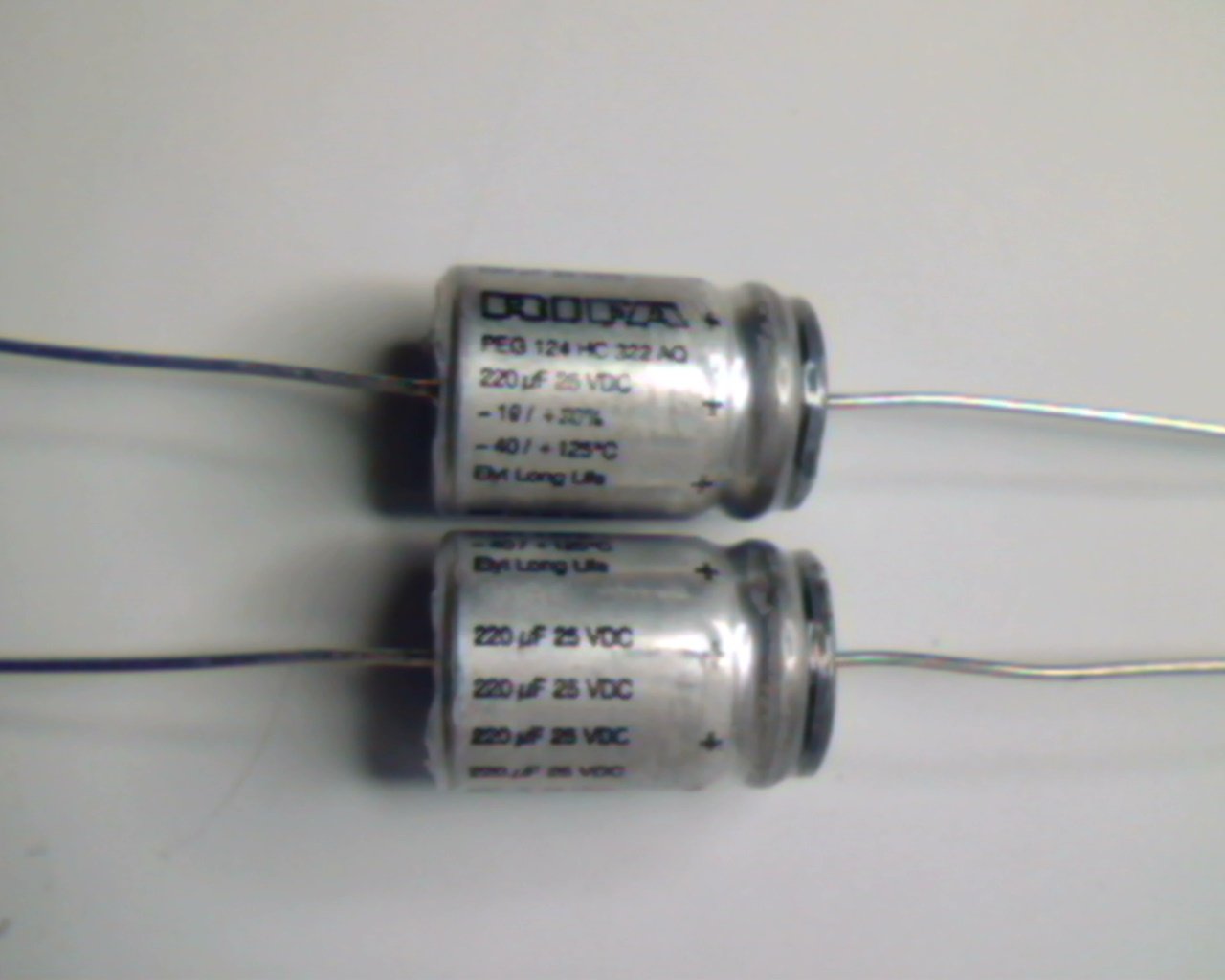 220uF 25V Rifa Longlife PEG124HC322AQ 5 pcs