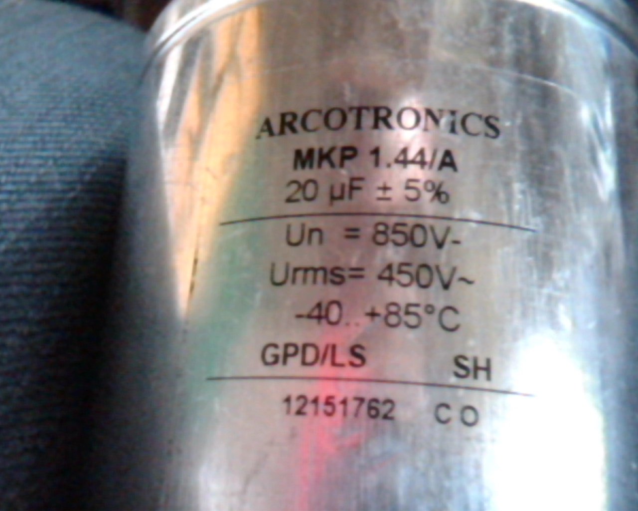 20uF MKP 850V arcotronics 4 pcs. capacitors