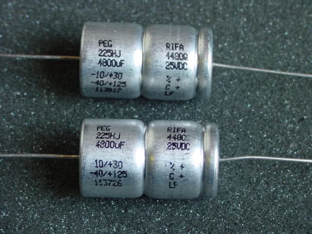 4800uF 25V Rifa LongLife 125deg C 4pcs