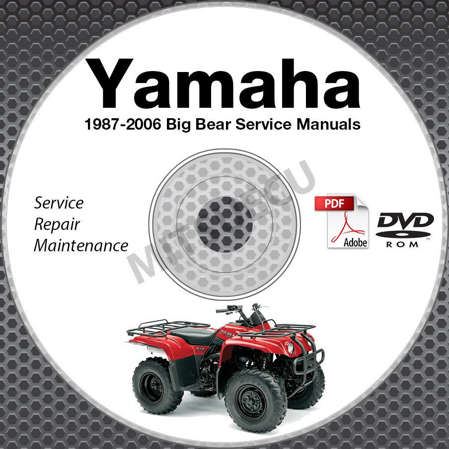 1987-2006 Yamaha BIG BEAR YFM 350 400 Service Manual DVD repair shop 05