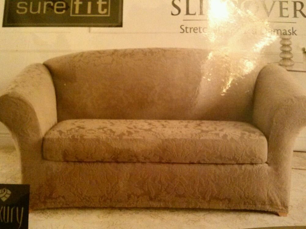 Surefit Slipcover Jacquard 2 Pc Loveseat New