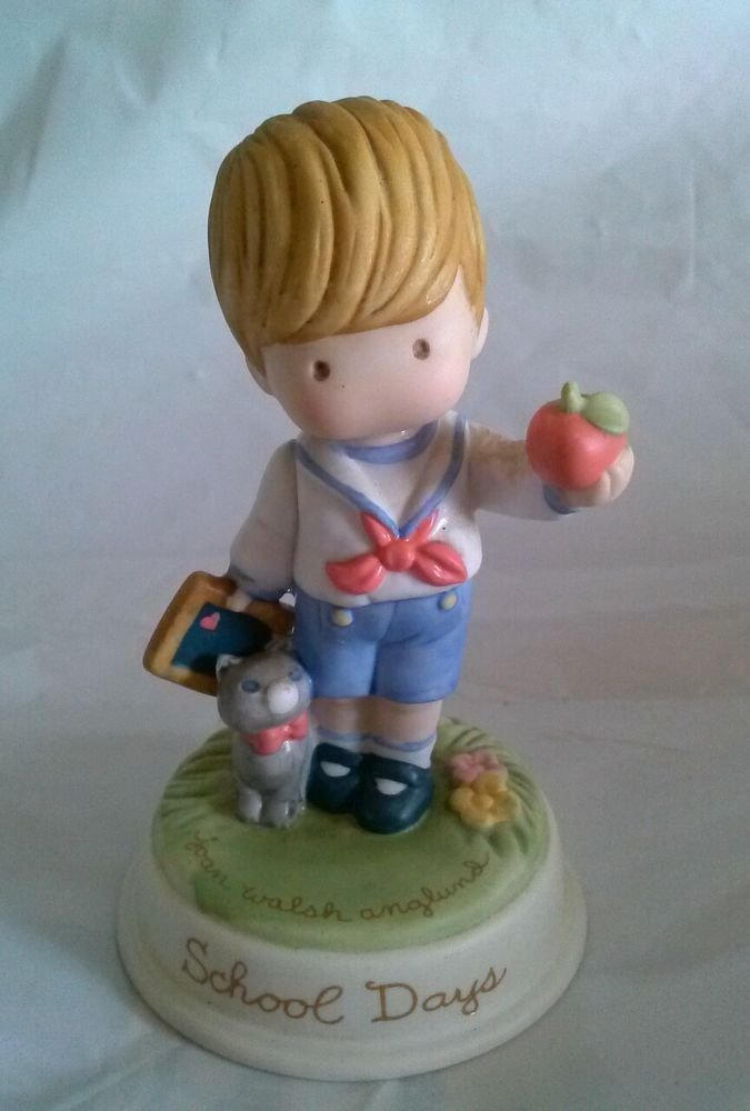 Avon Joan Walsh Anglund Porcelain Figurine- 'School Days' 1986