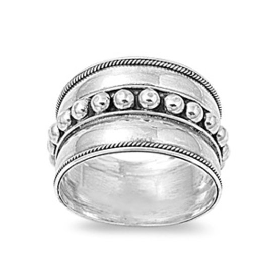 Silver Ring - Bali Design 925 Solid Sterling Silver Band