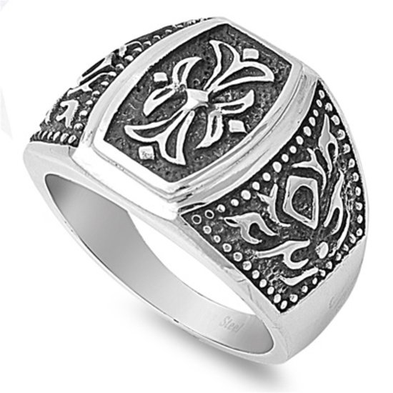 Mens Biker Jewelry Stainless Steel Ring