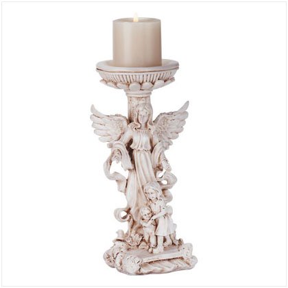 ANGEL W/CHILDREN CANDLEHOLDER Item #34172