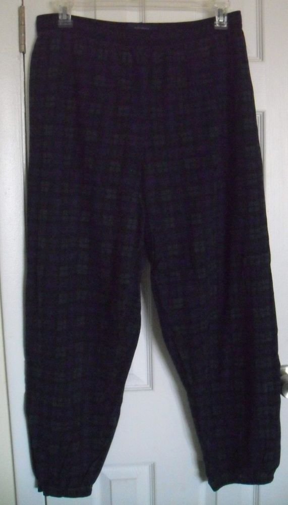 Nautica Mens Sleepwear Lounging Pants Checker Pattern size Large