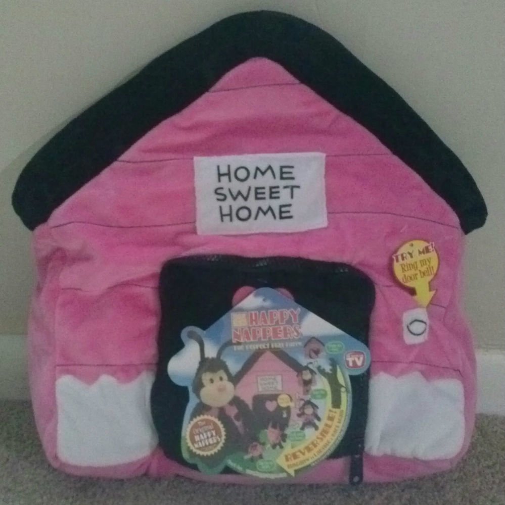 ORIGINAL HAPPY NAPPER PLUSH PILLOW SOUND DOORBELL LADYBUG TO HOUSE REVERSIBLE