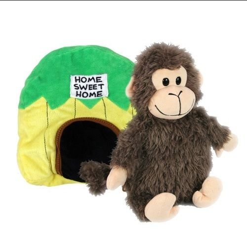 NWT ORIGINAL HAPPY NAPPER SOUND PLUSH PILLOW JUNGLE HUT TO MONKEY REVERSIBLE