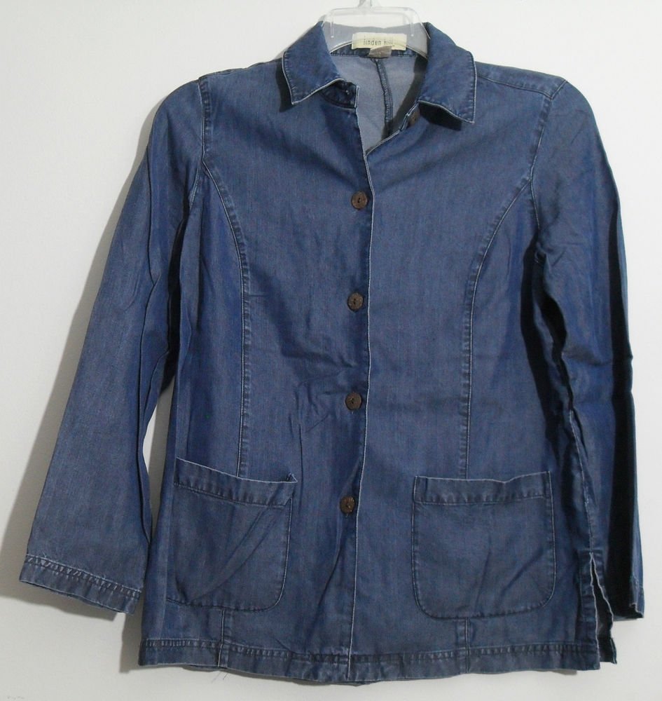 Linden Hill Long / Bracelet Length Sleeve Denim Blue 2 Patch Pocket Shirt Jacket