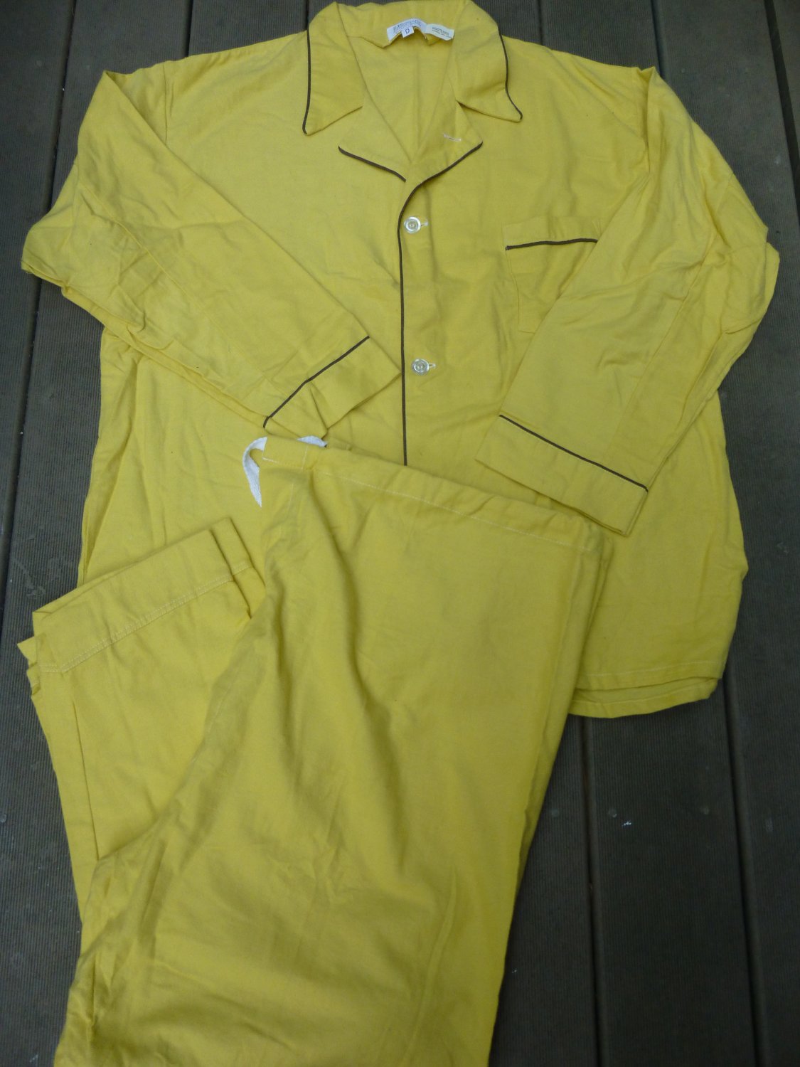 Vintage B. Altman Men's XXL Pajamas Unworn 100% Cotton SUPER SOFT & Warm Drawstring Bottom