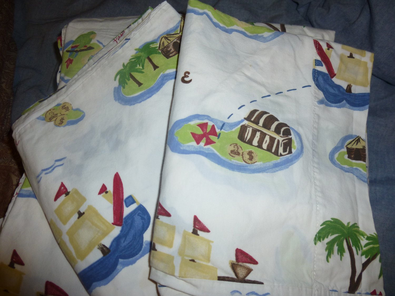 Pottery Barn Kids Treasure Cove Full Sheet Set