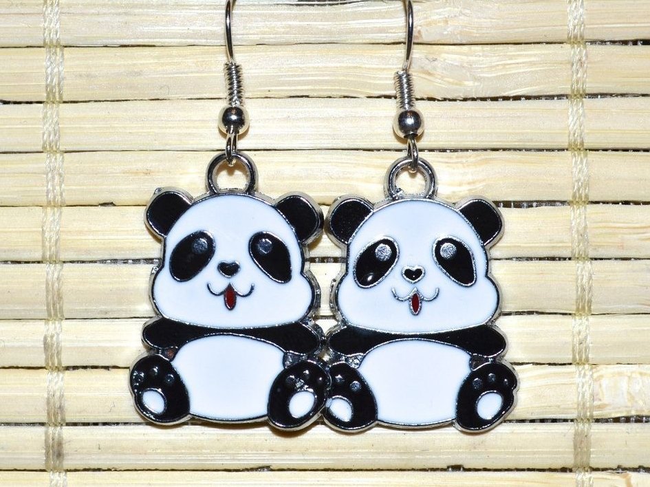 Earrings "Funny pandas"