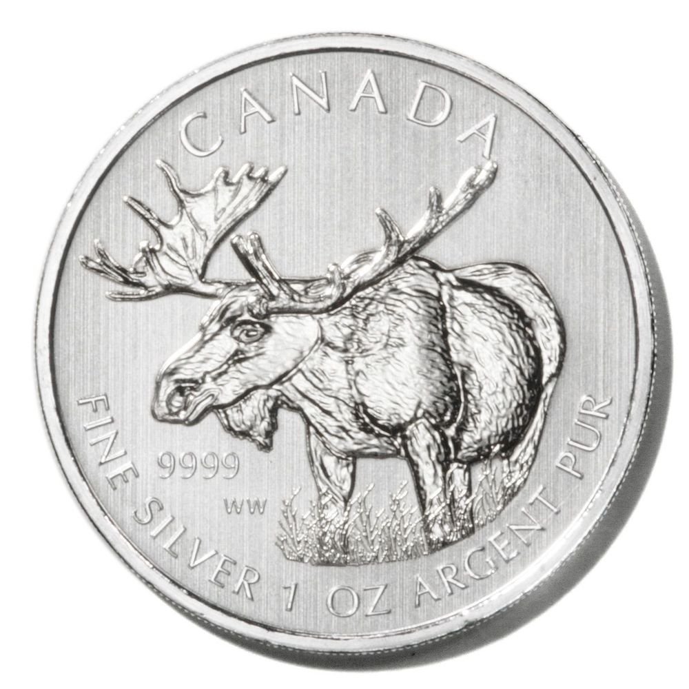 Canada Silver Moose $5 Coin 2012 1oz fine UNC Ltd. Ed. .9999