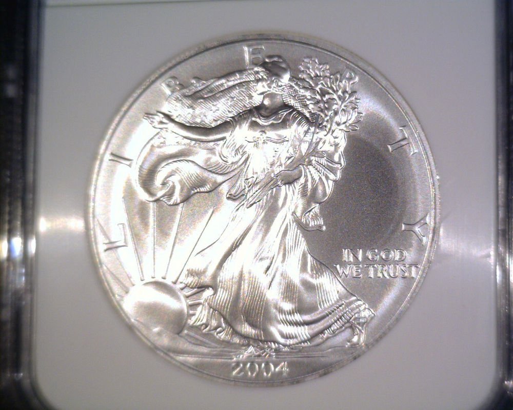 Silver American Eagle Bullion Coin 2004 NGC MS69 $1 One Full Ounce .999 fine