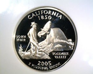 2005 S Silver Proof California State Quarter NGC PF70 Ultra Cameo Free US Ship