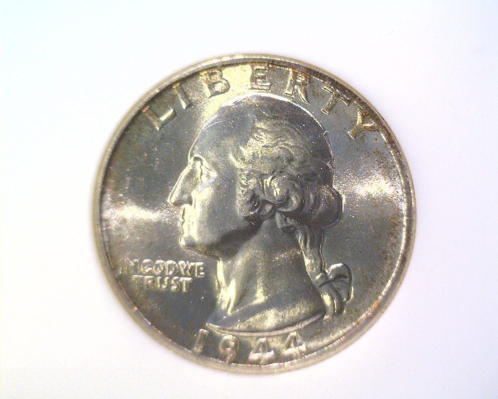 1944 Silver Washington Quarter NGC MS65