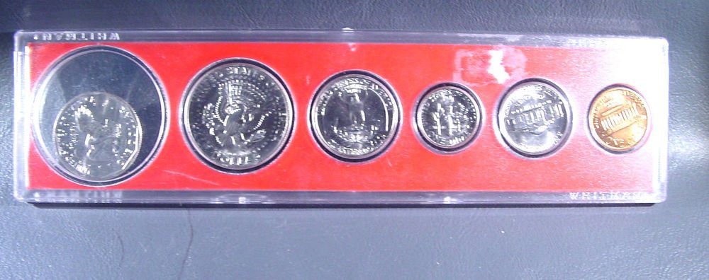 1980 US Coins Collector's Year Set 6 coins including Anthony & Kennedy Whitman