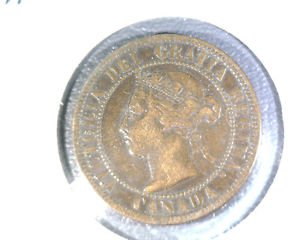 Canada 1896 Cent KM# 7 XF Queen Victoria Free US Shipping !