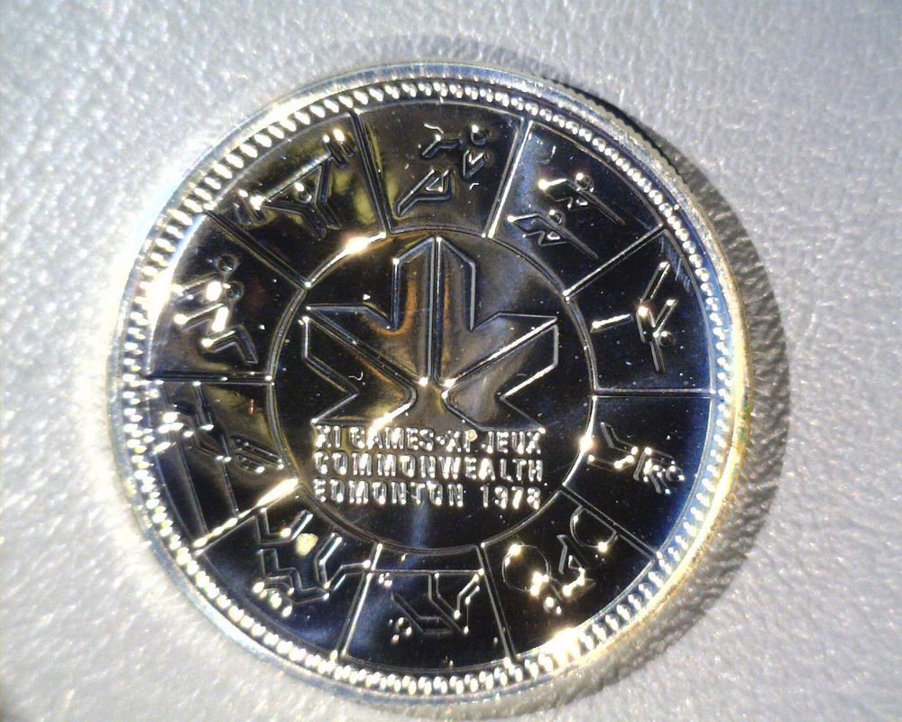 1978 Canada Specimen Silver Dollar KM#121 .3750 ASW Commonwealth Games
